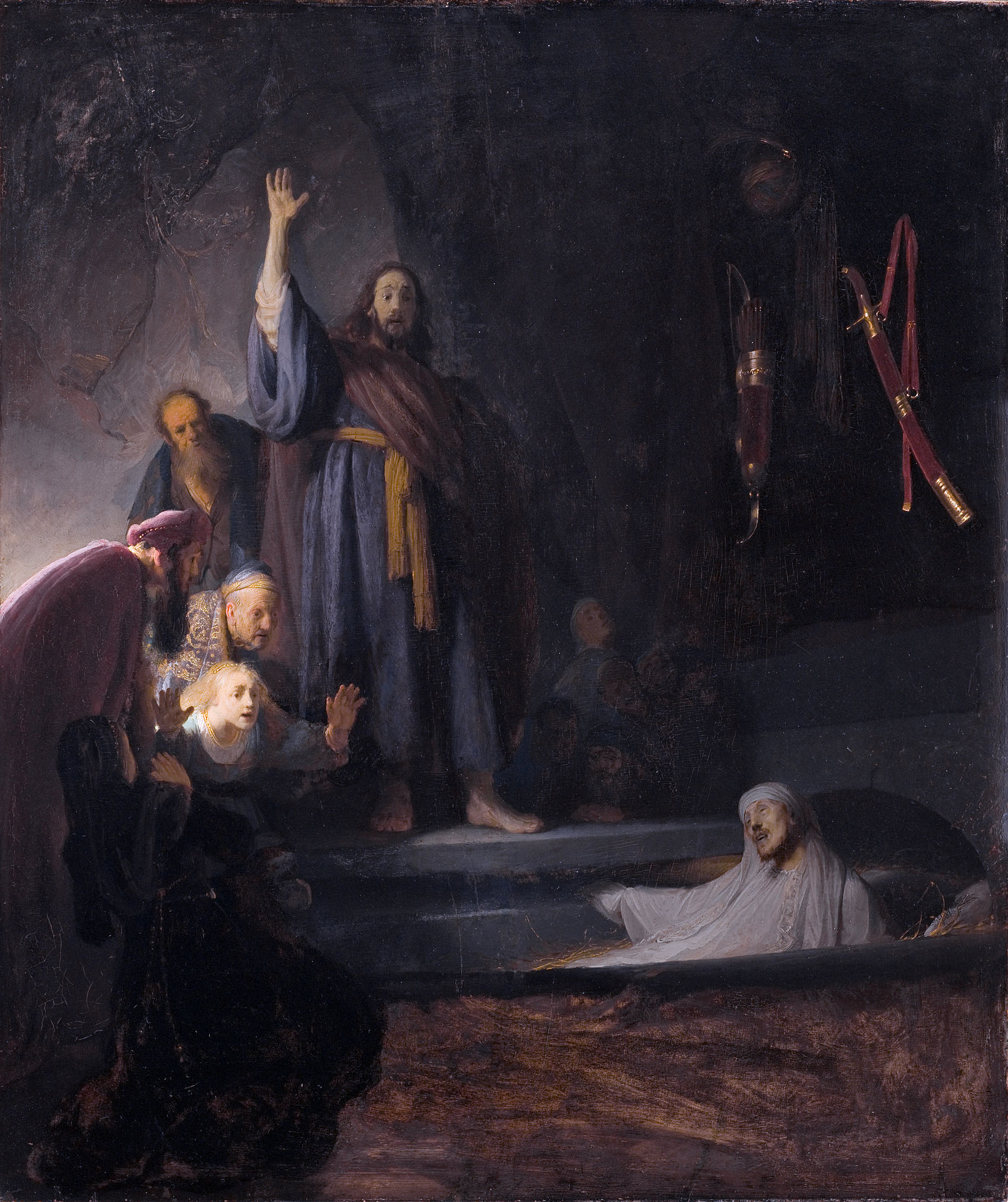 Remnrandt, Resurrezione di Lazzaro, 1660, Los Angeles