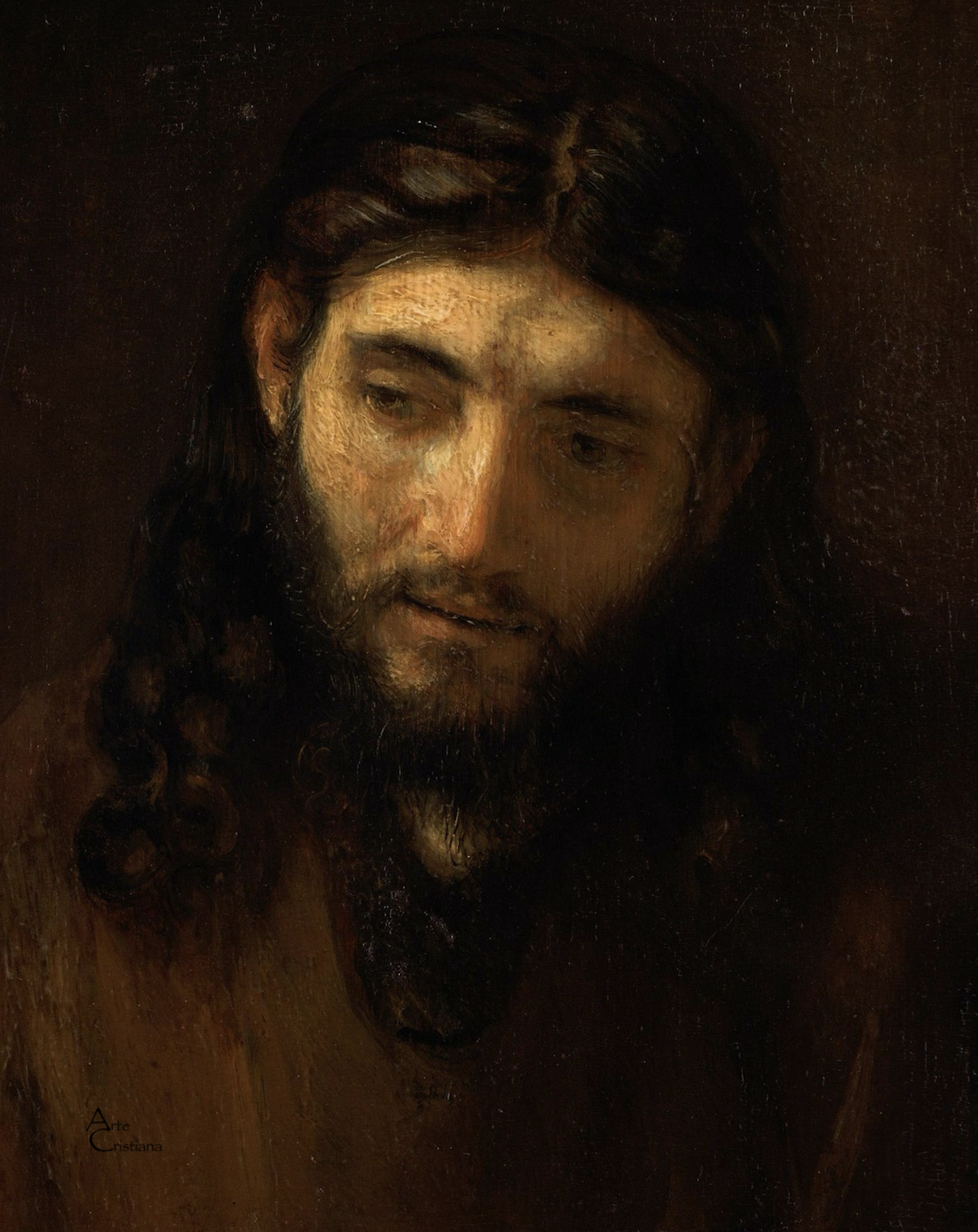 Rembrandt, Head of Christ, c. 1648 - 56, Museum of Art, Philadelphia